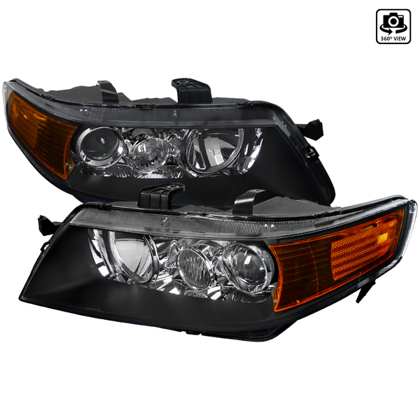 Spec-D Tuning 04-05 Acura Tsx Projector Headlights Black 2LHP-TSX04JM-RS